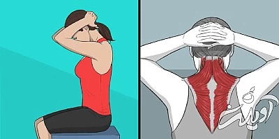 رفع خستگی این تمرینات کششی, تمرینات کششی برای گردن